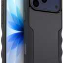 Smartish iPhone 17 Pro Max MagSafe Case - Gripzilla Protective Magnetic Case for Men [Rugged + Tough] Military Grade Heavy Duty Grip Armor - Drop Tested for iPhone 17 Pro Max - Black Tie Affair