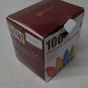 C9 Christmas Lights Outdoor Waterproof, 81 Feet 100 LED C9 String Lights with Timer & 8 Light Mode, Connectable Christmas Tree Lights for Indoor Outside Roofline Patio Decorations, Multicolor