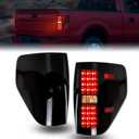 KEWISAUTO LED Tail Lights Assembly for F150 09-14, Smoked Black LED Taillights Replacement Brake Rear Lamps for Ford F-150 2009-2014 Accessories (2PCS, Passenger & Driver Side)