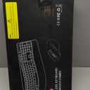 Wireless Keyboard and Mouse Combo, 2.4G Full Size Wave Keys Ergonomic Keyboard with Wrist Rest and 3-Level DPI Adjustable Wireless Ergonomic Mouse for Windows, Mac OS Desktop/Laptop/PC(Pink)