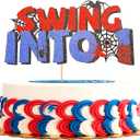 Spider Cartoon Birthday Cake Topper, Spider Web Theme Cake Decor for Kid Birthday Party Decorations (1)
