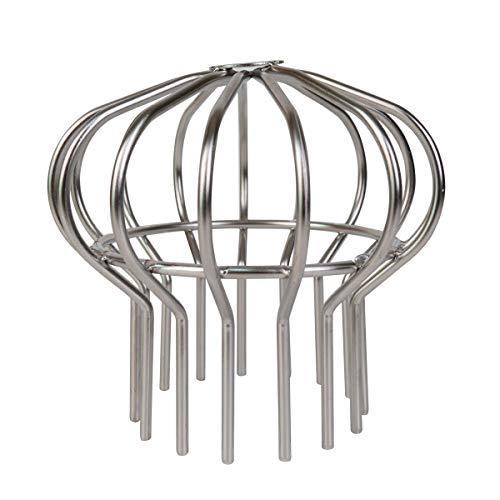 Baitaihem 304 Stainless Steel Drain Outdoor Roof Anti-Blocking Line Cap Drain Cover Gutter Protector Cleaner Gutter Cleaning Tool,4 inch