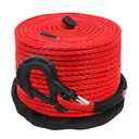 XPV 3/8" x 100ft Synthetic Winch Rope 23,809lbs Dyneema Winch Line Cable Rope with Hook and Sleeve Protection Red