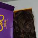 KOME Natural Brown Synthetic Lace Front Wig, 5×5 Body Wave Pre Plucked Glueless Wigs for Women Daily Use 22IN
