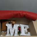 Roowest Marry Me Letters Light Proposal Decorations Set Includes 7 LED 6.3" x 5.5" Romantic Marry Me Sign and 1000 Rose Petals for Proposal Engagement Wedding Decor(White Light, Multicolor)