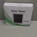 Solar Panel Charger for Security Camera Outdoor, 5W Solar Panels with Micro USB & USB C Adapter for DC 5V Rechargeable Battery Camera, IP65 Waterproof, 360°Adjustable Mounting, 9.8 Ft Charging Cable