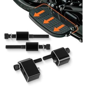 PIKPOP 1-1/4'' Driver Floorboard Extension Kit Fit for Harley Touring 2009-2025, Floorboard Spacer Extenders for Street Glide Road Glide Road King Electra Glide, Tri-Glide (Black)