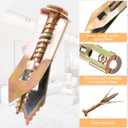 2 x PAGOW 40 Pcs Self-Drilling Anchors, Anchors and Screws for Heavy Duty, Metal Screw Anchors Kit, No Drill and Holes in Wall (0.47"x1.57")