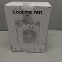 Portable Air Conditioner, LEAEYFE 3 Higher Speeds With 1200ml Extra Large Water Tank, 7 Color Lights 2/8 Hour Timer, 120 OscillatingCooling Fan For Desk, Home, Bed and Living Room