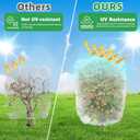 Evoio Fruit Tree Netting Bags with Drawstring, 4PCS Blueberry Bush Netting Cover,Mesh Garden Bag for Tomato Vegetables Peach Fruit Trees Flower Garden Protection Plant Covers (4 * 4.6 FT)