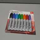 Sharpie 38250PP Permanent Markers, Chisel Tip, Assorted Colors, 8-Count, Standard Packaging