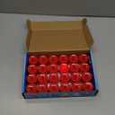 LANKER 24 Pack Flameless Led Tea Lights Candles, Flickering Red Battery Operated Electronic Fake Candles, Decorations for Wedding, Party, Christmas, Halloween (Red)