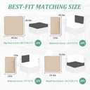 9 Pcs Outdoor Patio Cushions Covers Replacement Waterproof with Zipper for 5 Pcs Patio Furniture Set, Covers Only