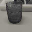 Brown Vintage Hobnail Drinking Glasses Set of 6, Embossed Water Tumbler 12oz, Kitchen & Bar Beaded Glass Cups, Beverage Glass Cups for Water, Beer, Juice, Housewarming and Mother's Day Gift