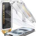 UNBREAKcable Screen Protector for iPhone 16/15, Pull-To-Protect Easy Installation, Auto Dust-Elimination, 9H+ Military-Grade Tempered Glass, Bubble-Free, Case Friendly, HD Clear, 6.1 Inch, 2 Pack