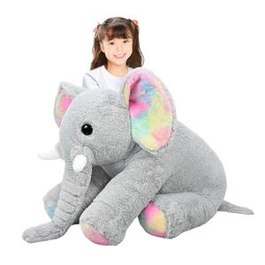 ZBLX Giant Elephant Stuffed Animal, 32 inch Big Stuffed Animal, Large Cute Plush for Kids Boys Girls Birthday Gifts (Elephant)