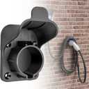 Anina EV Charger Holder SAE J1772 Charging Cable Organizer for Portable Electric Car Charger Cable Hanger Electric Vehicle Charging Cord Holder Wall-Mount Connector Space Saving