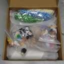 Fumete 25 Sets Emotional Positive Support Resin Animal Employee Appreciation Gift Bulk Desk Pet Animal Pun Note Card Bottle for Volunteer Assistant Professional Coworker Staff Office Party Favor