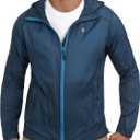 Little Donkey Andy Men’s UPF 50+ Sun Protection Jacket Packable Lightweight Full Zip Hoodie for Running Travel Outdoors
