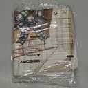 GEEORY Christmas Pillow Covers 18 x 18 Inch Set of 4, Striped Wooden Tree Snow Sleigh Merry Bright Xmas Holiday Decor Decorative Throw Cushion Case Decoration for Home Party Sofa Couch (Brown)