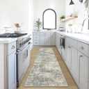 2'6''x8' Runner Rugs Washable Rug: Modern Abstract Hallway Runner Rug Indoor Soft Low Pile Thin Carpet Anti-Skid Non-Shedding Carpets for Kitchen, Entryway, Laundry, Bedroom - Multi Color