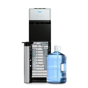 Brio 520 Bottom Load Water Cooler Dispenser for 5 Gallon Bottle w/ 2 Stage Filter | Hot Cold & Room Temp Water Options for Home & Office | Removes Chlorine, VOC's, Bad Taste & Chemicals