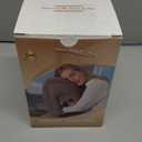 Sunany Travel Pillow, Upgraded Plane Pillow for Long Flights, Inflatable Neck Pillow Used for Airplanes,Cars,Buses,Trains,Office Napping with Eye Mask,Earplugs (Gray) (Medium, Grey (Head Heart-shape&sloping Base))