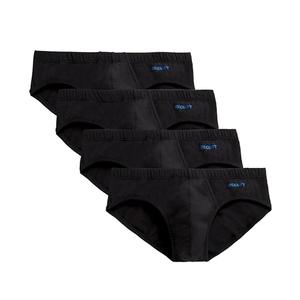 2(X)IST Men's Cotton Stretch Bikini Brief 4-Pack Black, Size M