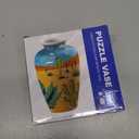 3D Puzzle Vase for Adults, House Warming Gift, Birthday Gifts for Flower Arrangements and Home Decor, 120 Curved Plastic Puzzle Pieces (Fruit and Slices 2)