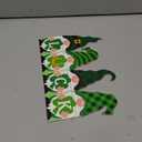 Reversible Valentines Day Decoration/St Patricks Day Decorations Wooden Sign, Double-sided Festive Gnomes LOVE LUCK Wooden Sign Valentines Day Table Centerpiece for Home Mantle Shelf Office Decor