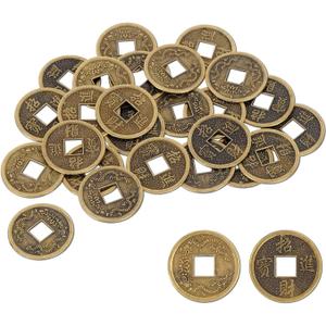 Beistle 57856 Authentic Chinese Good Luck Coins, 1 Inch, 25 Coins in Package