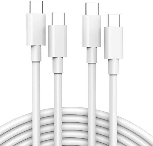 USB C to USB C Cable (2-Pack, 6.6ft) for MacBook Air/Pro Charger, iPad Pro 12.9/11 inch, iPad Air 5/4, Mini 6, iPhone 17/16/15, Pixel, Galaxy S25/S24, Switch 2, Type C Fast Charging Cord