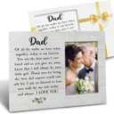 Father of the Bride 4x6 Picture Frame - Perfect Gifts from Daughter & Bride for Wedding Day