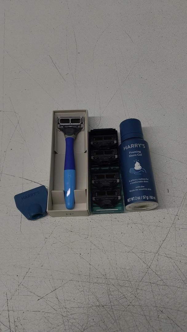 Harry's Razors for Men - Men's Razor Set with 5 Razor Blade Refills, Travel Blade Cover, 2 oz Shave Gel (Sage) & Razor Blades Refills - Razors for Men - 10 count Harry's Razors for Men - Men's Razor Set with 5 Razor Blade Refills, Travel Blade Cover, 2 oz Shave Gel (Sage) & Razor Blades Refills - Razors for Men - 10 count
