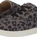 Spenco Women's Khloe Kick Sneaker (5, Charcoal Leopard)