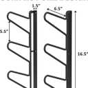 UNITEDPOWER Ski Storage Rack, Wall Mounted Snowboard Organizer Shelf, Wall Display Hanger Holds Up 3 Pairs of Skis and Poles, Garage, Home, Shed