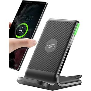 Fast Wireless Charger Stand, 15W Qi Certified Wireless Charger Station Phone Fast Charge Holder for iPhone 15 14 13 12 11 Pro MAX Plus Galaxy Google Pixel etc
