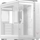 ASUS TUF Gaming GT502 Horizon White ATX Mid-Tower Gaming Case (Boundless Panoramic Design, Dual-Chamber, Independent CPU and GPU Cooling Zones, Tool-Free Side Panels, USB 10 Gbps Type-C Front Panel)