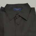 Alimens & Gentle Men's Dress Shirt Regular Fit Stretch Stain Shield Long Sleeve Solid Business Wedding Button Down Shirts Large