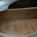 Kate and Laurel Arcott Modern Arched Wall Shelf, 18 x 26, Walnut Brown, Transitional Arch Wall Shelves for Over-The-Toilet Storage or Entryway Storage Shel