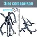 T13 Already Assembled Action Figure Accessories,T13 Multi-Jointed Movable,for Collectors Desktop Decorations t-13 Movability 3D Printed Toys