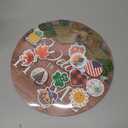 Interchangeable Seasonal Welcome Sign Front Door Decoration, Rustic Round Wood Wreaths Wall Hanging Outdoor, Farmhouse, Porch, for Spring Summer Fall All Seasons Holiday Halloween Christmas. (12 Inch, 01blown)