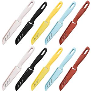 Paring knife 10 Set pieces Paring Knives Ultra Sharp Vegetable and Fruit Knife with Sheath Cover,Rust Proof Stain Resistant German Steel Small Kitchen Knife 10PCS Peeling Knives and 10PCS Knife Sheath