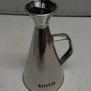 Olietta Olive Oil Dispenser Bottle Stainless Steel Non Drip Leak Proof No Mess Vinegar Pourer & Kitchen Drizzler 17 oz 500ML 0.5 Litre Great for Pouring & Drizzling Easy to Clean & Leakproof (16.9 Ounces)