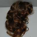Rugelyss Vintage Wigs Brown Mixed Wig for Women Lady Layered Synthetic Full Wigs for 60s 70s 80s Cosplay Costume Disco Hair Wig