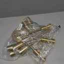 6-Light Sputnik Chandelier Gold, Mid-Century Modern Ceiling Light Fixture for Dining Room, Kitchen, Living Room, Bedroom