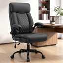 High Back Executive Office Chair with Inflatable Lumbar Support, 1 Pack