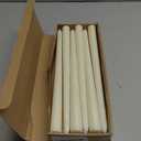 KORCCI Ivory Taper Candles 10 Inch - Set of 6 Long Candles, 8 Hours Long Burning, Smokeless & Unscented & Dripless, for Christmas Holiday Dcor, Weddings, Birthdays, Dinner, Rituals (Ivory)