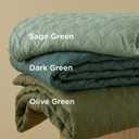 Bedsure Quilts Queen Size - Lightweight Bedspreads Queen Size with Basket Weave Pattern, Soft Quilt Bedding Set, Sage Green Comforter Set Coverlet for All Seasons with 2 Pillow Shams (90" x 96")