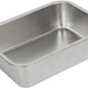 Healifty 1Pc Food Grade Stainless Steel Storage Plate Grill Plate for Restaurants Polished Finish for Home Tableware and Catering